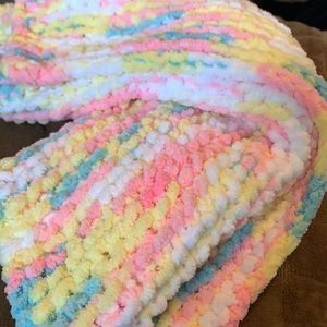 Handmade baby blanket.  Large